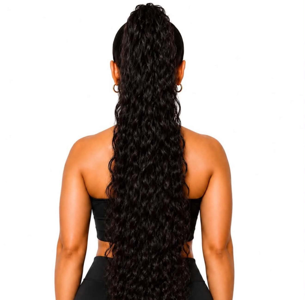 28" CURLY PONYTAIL