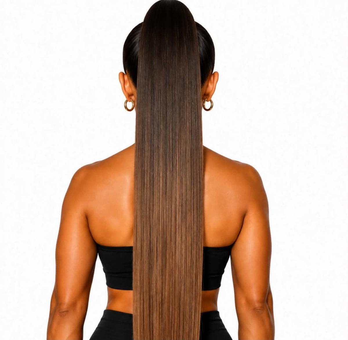 28"  BROWN COPPER LUXE STRAIGHT