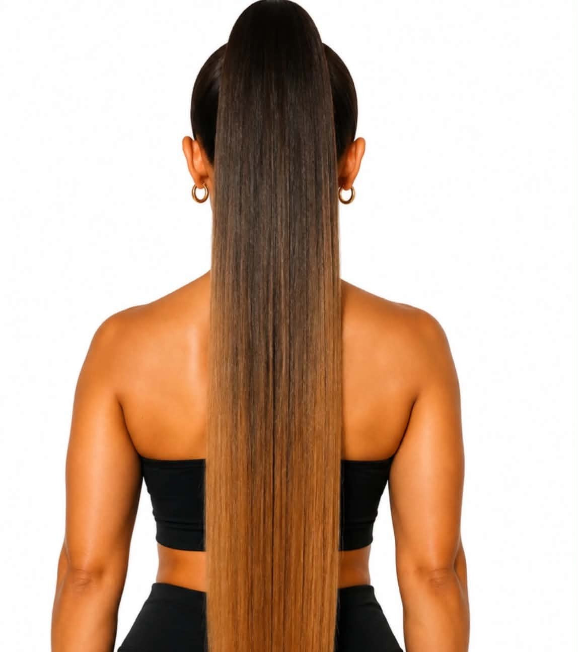 28" BROWN GOLDEN GLOW STRAIGHT
