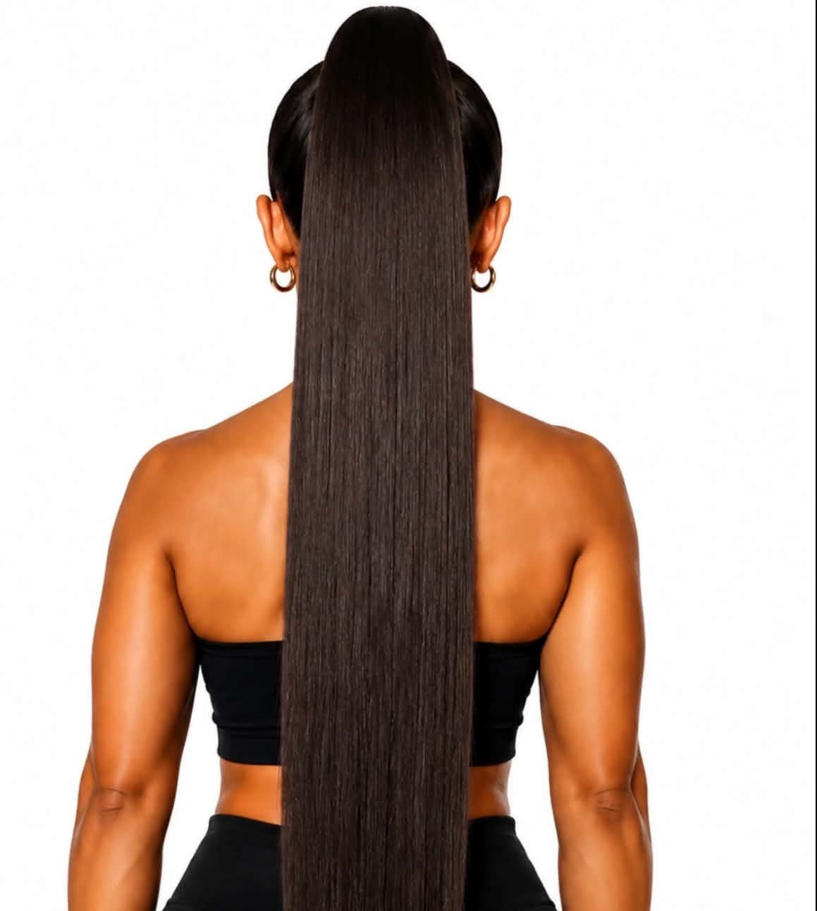28" DARK BROWN STRAIGHT