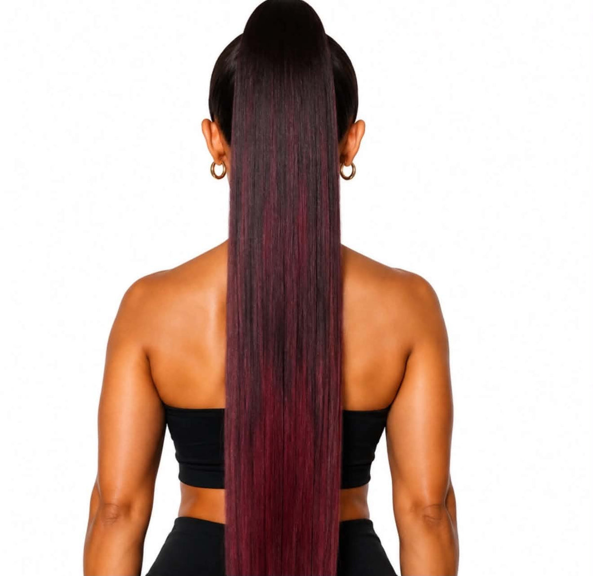 28" RED OMBRÉ STRAIGHT