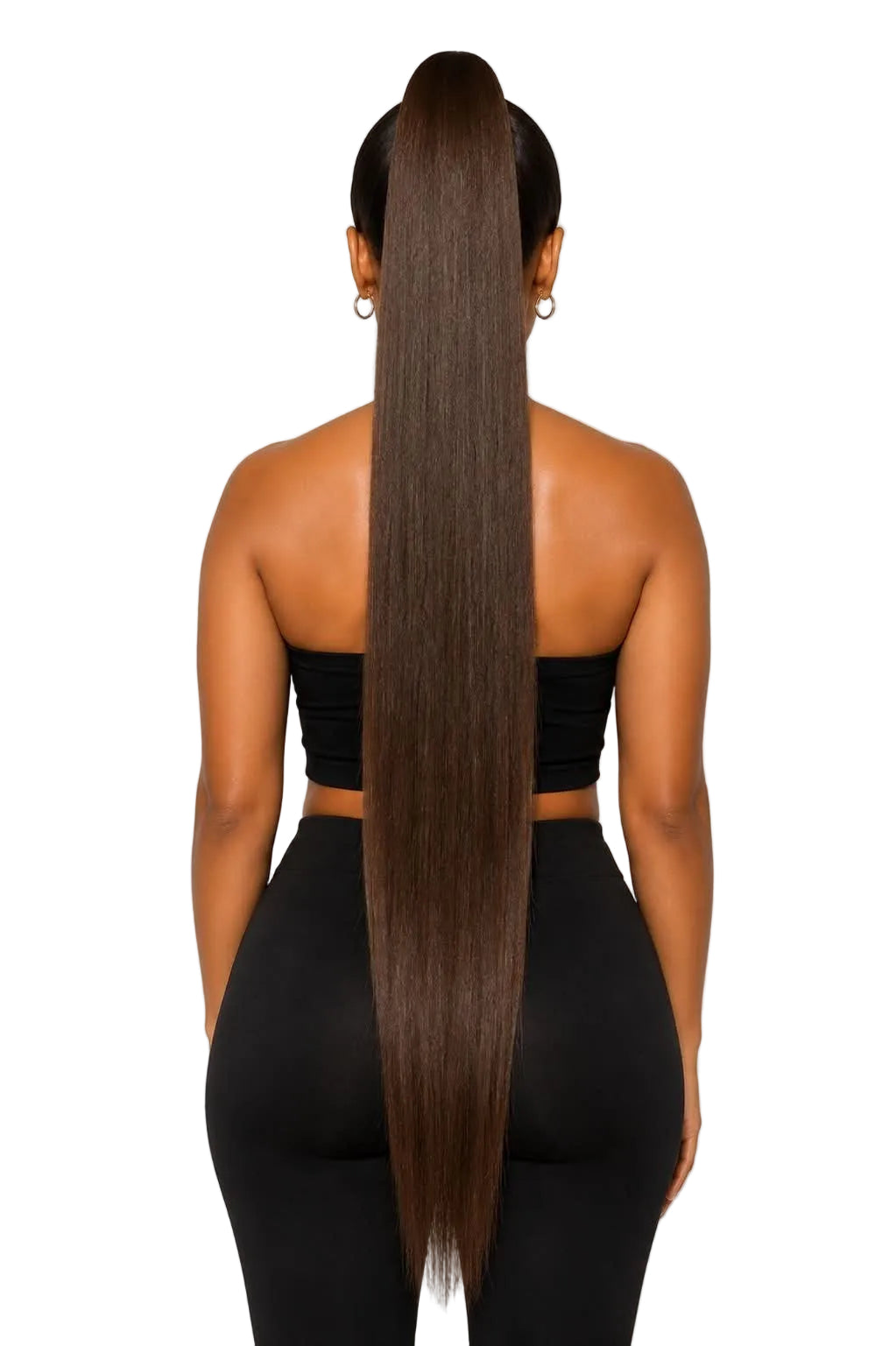 36” MEDIUM DARK BROWN STRAIGHT