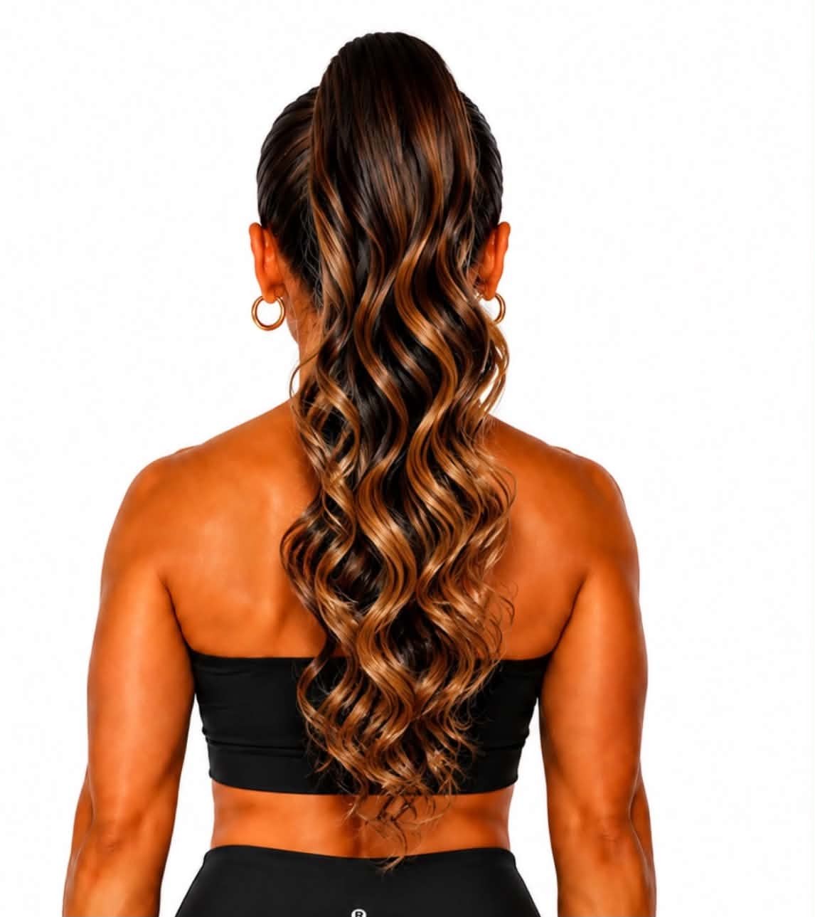 20" BROWN GOLDEN GLOW WAVY