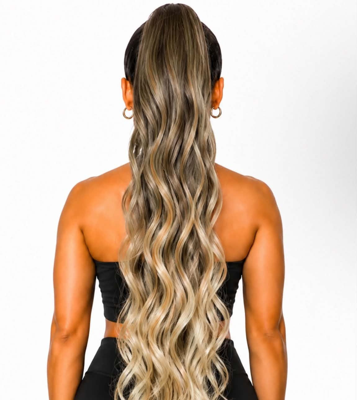 28" LUXE BROWN TO BLONDE WAVY