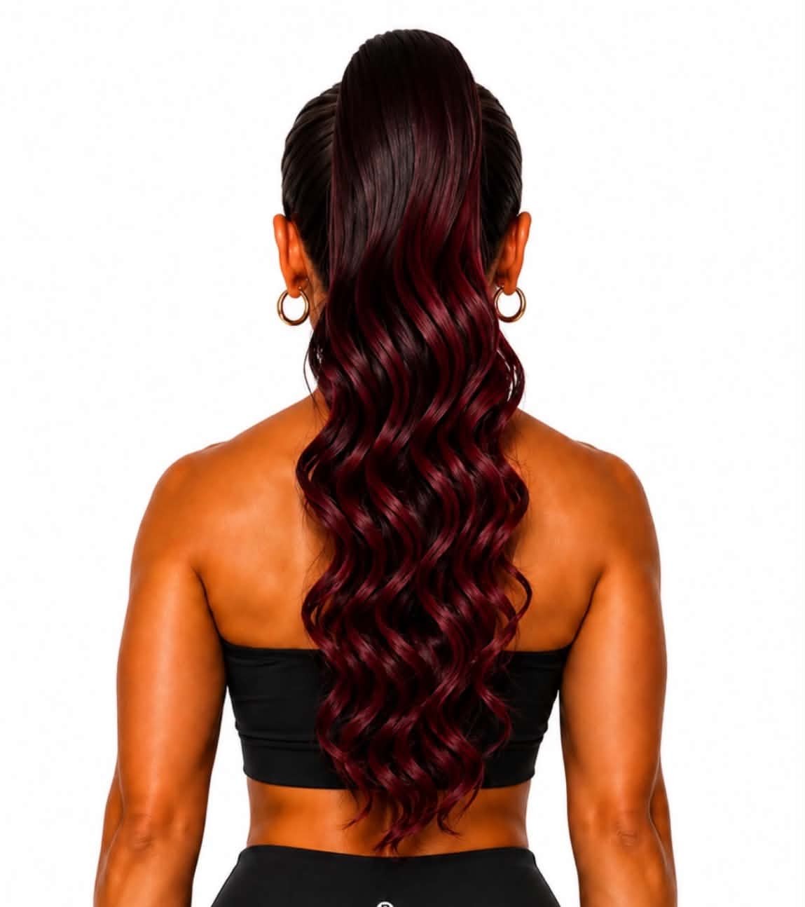 20" RED OMBRE